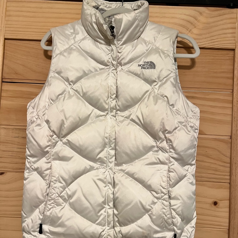 White North Face 500 fill down vest womens medium
